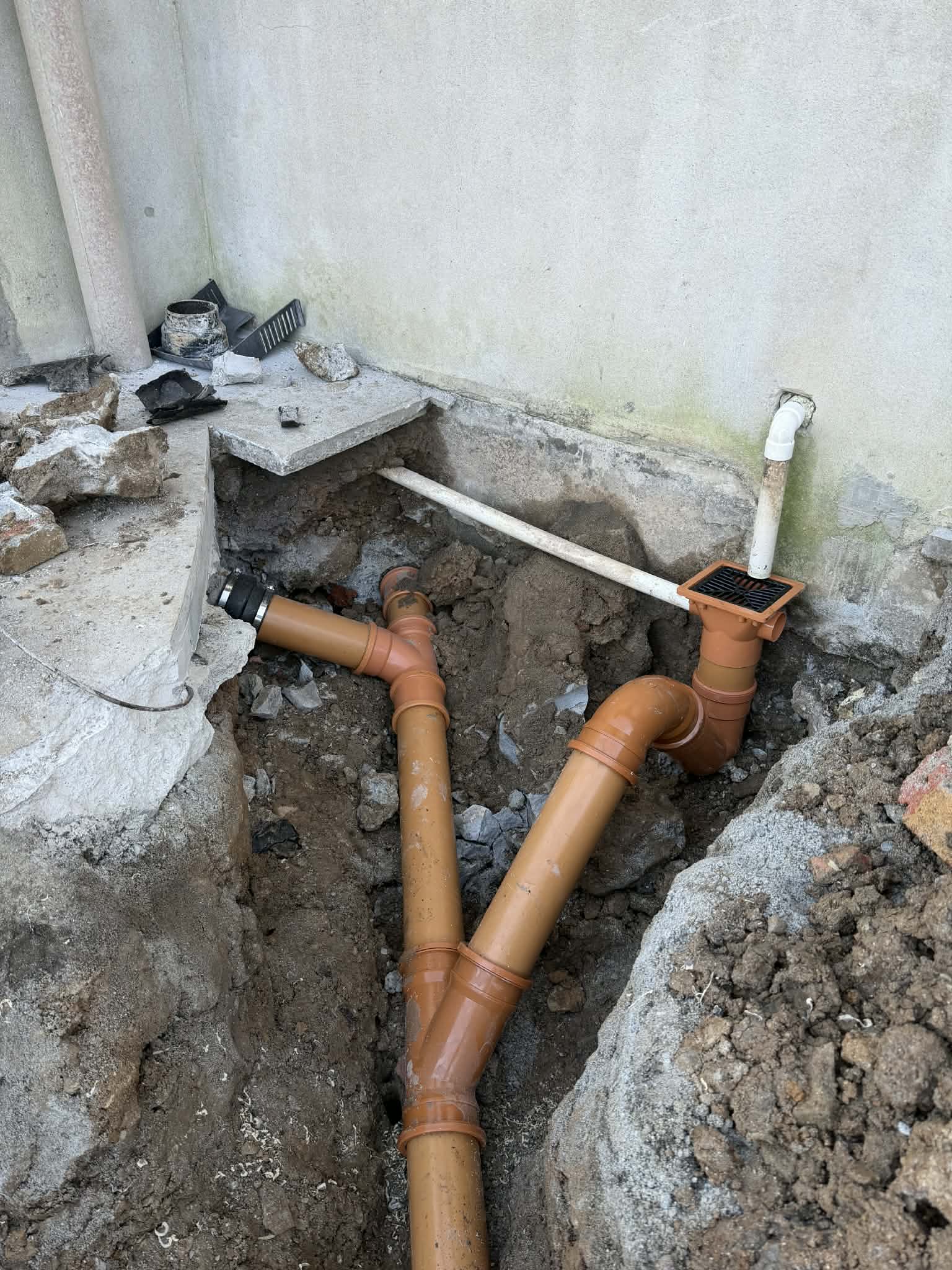 Earthworks and site preparation during groundwork project
